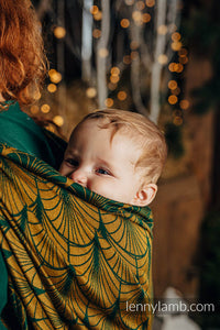 Lenny Lamb Woven Baby Wrap/Vävd sjal - DECO - GOLDEN MOSS - 75% bomull, 21% merinoull, 4% kashmir
