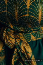 Load image into Gallery viewer, Lenny Lamb Woven Baby Wrap/Vävd sjal - DECO - GOLDEN MOSS - 75% bomull, 21% merinoull, 4% kashmir
