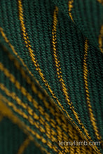 Load image into Gallery viewer, Lenny Lamb Woven Baby Wrap/Vävd sjal - DECO - GOLDEN MOSS - 75% bomull, 21% merinoull, 4% kashmir
