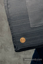 Load image into Gallery viewer, Axelväska av sjaltyg - LITTLE HERRINGBONE OMBRE GREY
