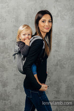 Ladda upp bild till gallerivisning, Lenny Buckle Onbuhimo Carrier - LITTLE HERRINGBONE OMBRE GREY - 100% bomull
