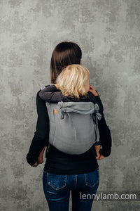 Lenny Buckle Onbuhimo Carrier - LITTLE HERRINGBONE OMBRE GREY - 100% bomull
