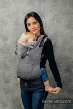 Load image into Gallery viewer, LennyGo Ergonmic Carrier - LITTLE HERRINGBONE OMBRE GREY - 100% bomull
