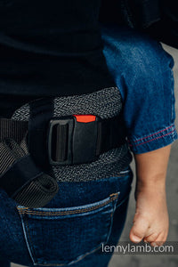 LennyGo Ergonmic Carrier - LITTLE HERRINGBONE OMBRE GREY - 100% bomull