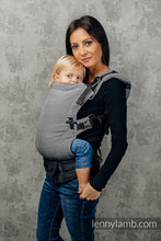 Load image into Gallery viewer, LennyUpGrade Carrier - LITTLE HERRINGBONE OMBRE GRAY - 100% cotton
