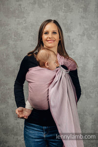 Ring sling - LITTLE HERRINGBONE OMBRE PINK - 100% cotton