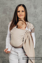Ladda upp bild till gallerivisning, Ringsjal - LITTLE HERRINGBONE BABY CAFFE LATTE - 100% bomull

