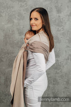 Ladda upp bild till gallerivisning, Ringsjal - LITTLE HERRINGBONE BABY CAFFE LATTE - 100% bomull

