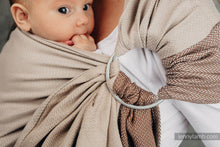 Ladda upp bild till gallerivisning, Ringsjal - LITTLE HERRINGBONE BABY CAFFE LATTE - 100% bomull
