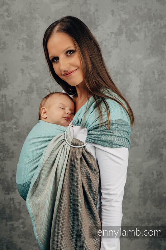 Lenny Lamb Ringsjal - LITTLE HERRINGBONE BABY MINT - 100% bomull