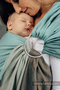 Lenny Lamb Ringsjal - LITTLE HERRINGBONE BABY MINT - 100% bomull