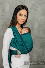 Ladda upp bild till gallerivisning, Lenny Lamb Woven Baby Wrap/Vävd sjal - EMERALD - 100% bomull
