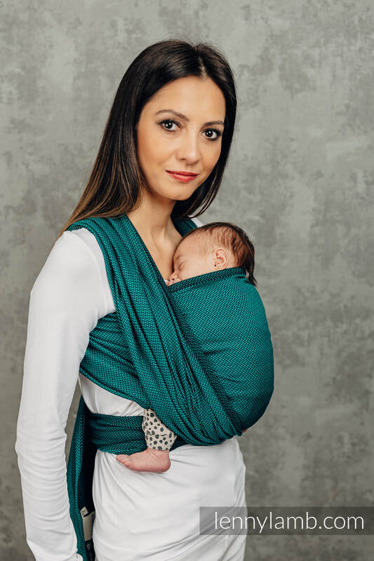 Lenny Lamb Woven Baby Wrap/Vävd sjal - EMERALD - 100% bomull