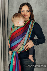 Lenny Lamb Woven Baby Wrap/Vävd sjal - CAROUSEL OF COLORS - 100% bomull