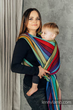 Ladda upp bild till gallerivisning, Lenny Lamb Woven Baby Wrap/Vävd sjal - CAROUSEL OF COLORS - 100% bomull
