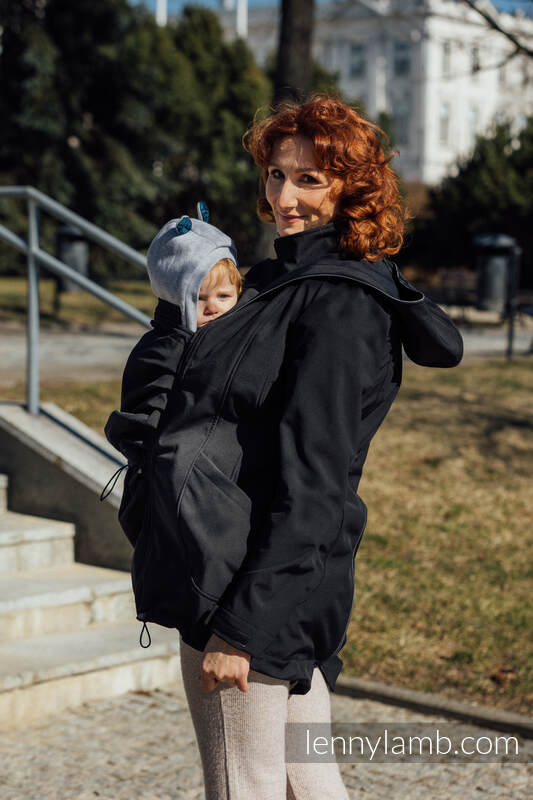 Softshell Babywearing Coat - Black