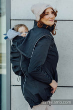 Load image into Gallery viewer, Softshell Babywearing Coat - Black
