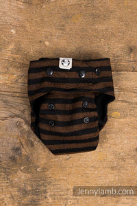 Wool Cover - Brown & Black Stripes