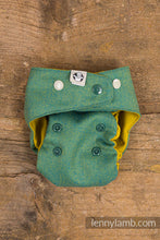 Load image into Gallery viewer, Wool Cover - Herringbone Green Pea
