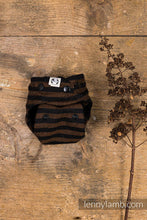 Load image into Gallery viewer, Wool Cover - Brown &amp; Black Stripes
