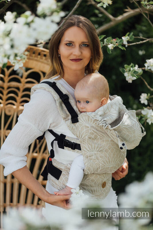 LennyGo Ergonmic Carrier - LOTUS - NATURAL - 100% linne