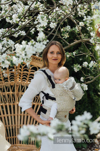 LennyGo Ergonmic Carrier - LOTUS - NATURAL - 100% linne