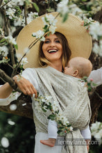 Ladda upp bild till gallerivisning, Lenny Lamb Woven Baby Wrap/Vävd sjal - LOTUS - NATURAL - 100% linne
