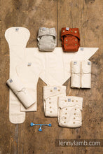 Ladda upp bild till gallerivisning, Tygblöjsset startpaket, Foxy Red &amp; Classic Pepitka - Storlek MOS (Mini One Size)
