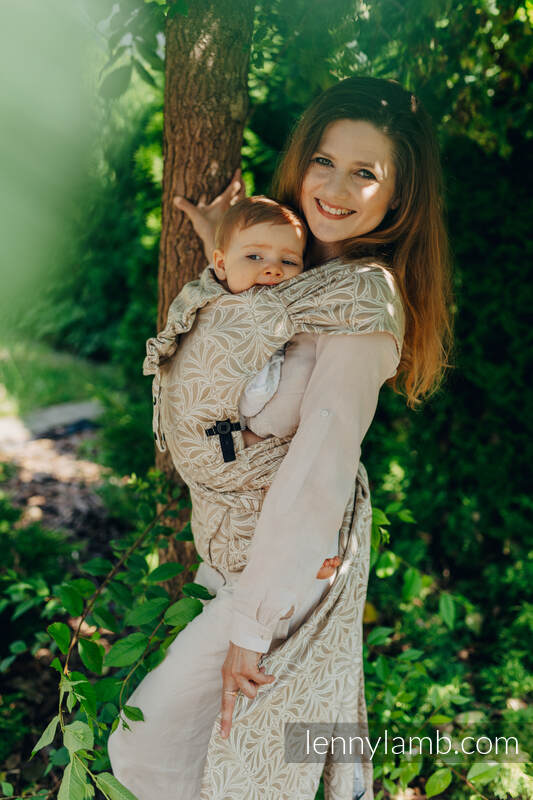 LennyHybrid Half Buckle Carrier - INFINITY - GOLDEN HOUR - 50% bomull, 50% bambu viskos - Standard