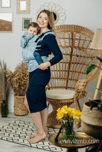 Ladda upp bild till gallerivisning, LennyGo Ergonmic Carrier - DECO - PALTINUM BLUE - 100% bomull
