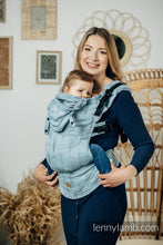 Ladda upp bild till gallerivisning, LennyGo Ergonmic Carrier - DECO - PALTINUM BLUE - 100% bomull
