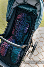Ladda upp bild till gallerivisning, Barnvagnsunderlag för sittvagn - PEACOCK&#39;S TAIL - BLACK OPAL
