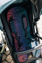 Ladda upp bild till gallerivisning, Barnvagnsunderlag för sittvagn - PEACOCK&#39;S TAIL - BLACK OPAL

