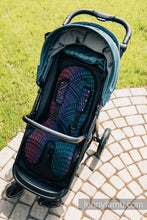 Ladda upp bild till gallerivisning, Barnvagnsunderlag för sittvagn - PEACOCK&#39;S TAIL - BLACK OPAL

