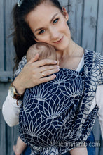 Load image into Gallery viewer, Lenny Lamb Woven Baby Wrap/Vävd sjal - LOTUS - HARMONY LIMITED EDITION - 61% bomull, 39% tussah silke
