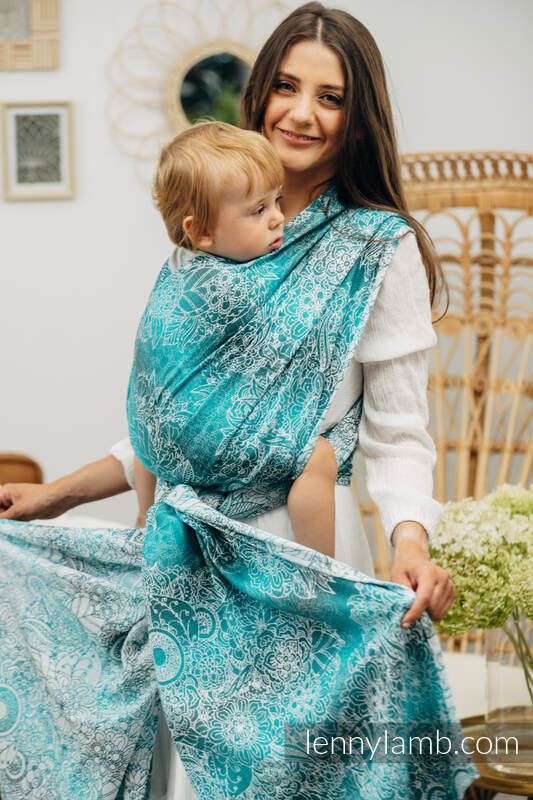 Lenny Lamb Woven Baby Wrap/Vävd sjal - WILD WINE - ALLURE - 100% bomull
