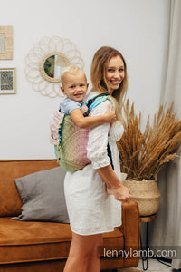 Lenny Buckle Onbuhimo Carrier - PEACOCK’S TAIL - BUBBLE - 100% bomull - Preschool