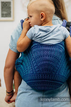 Load image into Gallery viewer, Lenny Buckle Onbuhimo Carrier - PEACOCK&#39;S TAIL - PROVANCE - 100% cotton - Preschool
