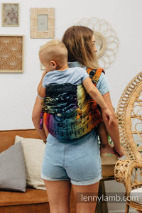 Lenny Buckle Onbuhimo Carrier - SYMPHONY RAINBOW DARK - 100% bomull - Preschool