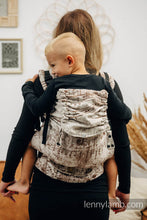 Load image into Gallery viewer, LennyPreschool Carrier - SYMPHONY CREAM &amp; BROWN - 100% cotton

