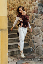 Ladda upp bild till gallerivisning, LennyHybrid Half Buckle Carrier - BIG LOVE - AUBURN - 61% bomull, 39% tussah silke - Standard
