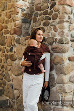 Ladda upp bild till gallerivisning, LennyHybrid Half Buckle Carrier - BIG LOVE - AUBURN - 61% bomull, 39% tussah silke - Standard
