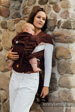 Ladda upp bild till gallerivisning, LennyHybrid Half Buckle Carrier - BIG LOVE - AUBURN - 61% bomull, 39% tussah silke - Standard
