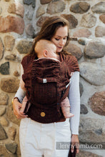 Ladda upp bild till gallerivisning, LennyHybrid Half Buckle Carrier - BIG LOVE - AUBURN - 61% bomull, 39% tussah silke - Standard
