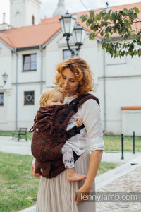 LennyUpGrade Carrier - BIG LOVE - AUBURN - 61% bomull, 39% tussah silke