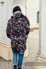 Ladda upp bild till gallerivisning, Asymmetrical Hoodie - Vintage Flowers
