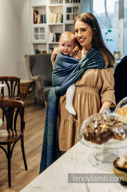 Lenny Lamb Woven Baby Wrap/Vävd sjal - LITTLE LOVE - NEO - 62% bomull, 38% silke