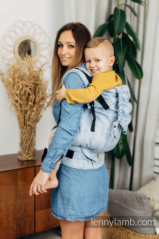 LennyPreschool Carrier - DECO - PLATINUM BLUE - 100% bomull