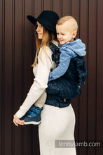 Ladda upp bild till gallerivisning, LennyPreschool Carrier - PEACOCK&#39;S TAIL - SUBLIME - 62% bomull, 26% linne, 12% tussah silke
