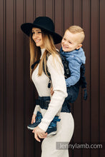 Ladda upp bild till gallerivisning, LennyPreschool Carrier - PEACOCK&#39;S TAIL - SUBLIME - 62% bomull, 26% linne, 12% tussah silke
